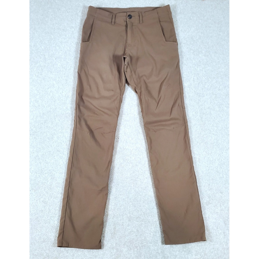 Prana Hendrixton Stretch Hiking Pants Mens 30x34 Brown M41193426 Slim Straight